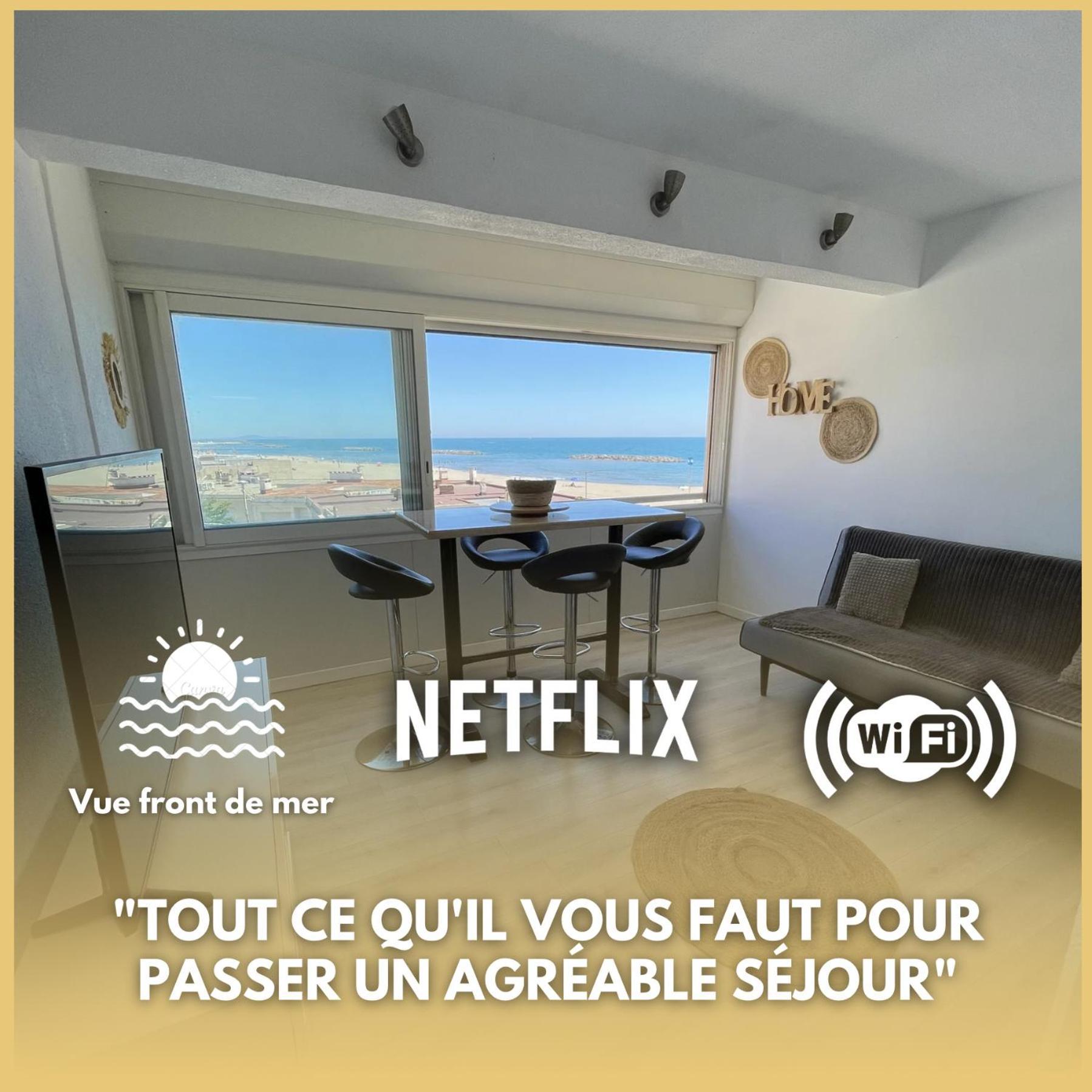 Superbe Appartement Vue Sur Mer Valras-Plage Exteriör bild